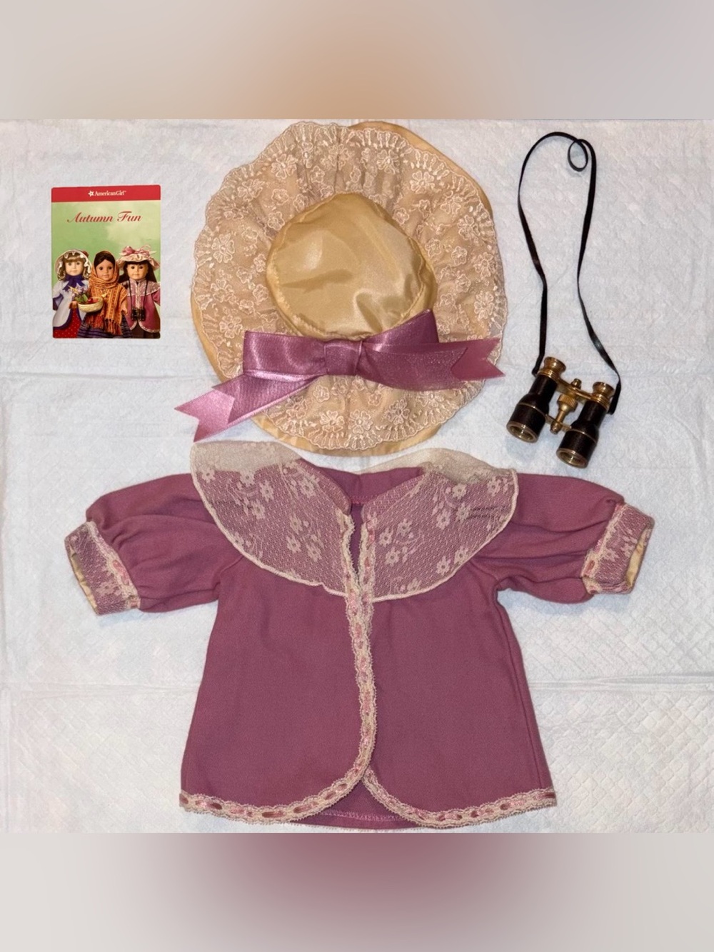 Rare American Girl Doll Samantha's Bird-Watching Outfit